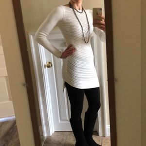 WHBM asymmetrical tunic sweater dress